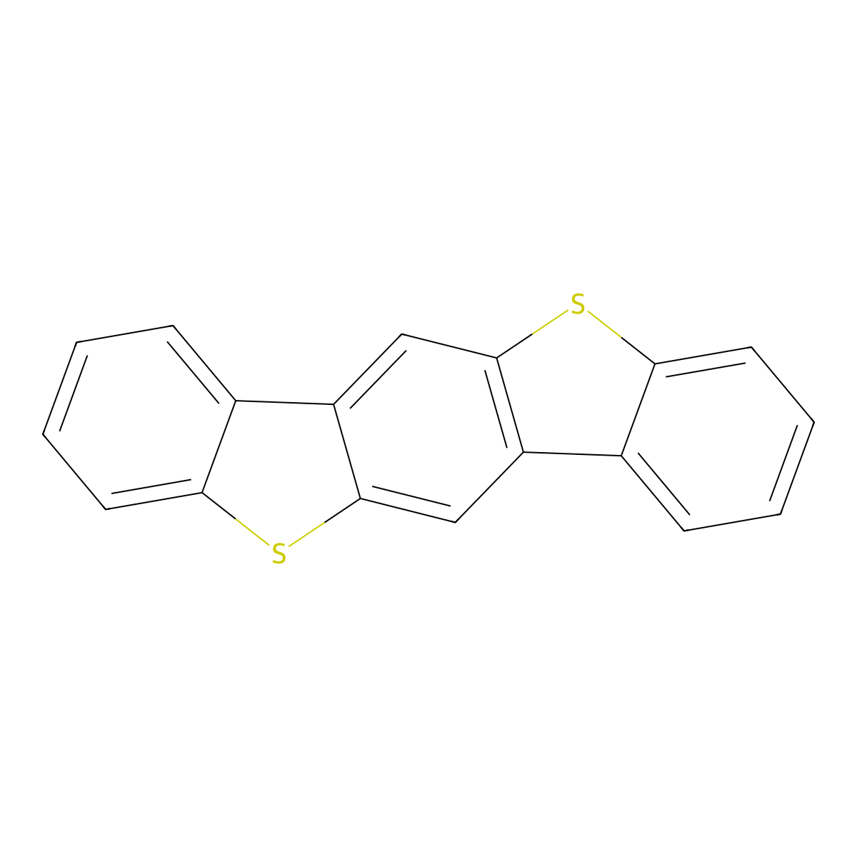 Benzo[1,2-b:4,5-b']bisthianaphthene molecular structure, CAS 241-34-9