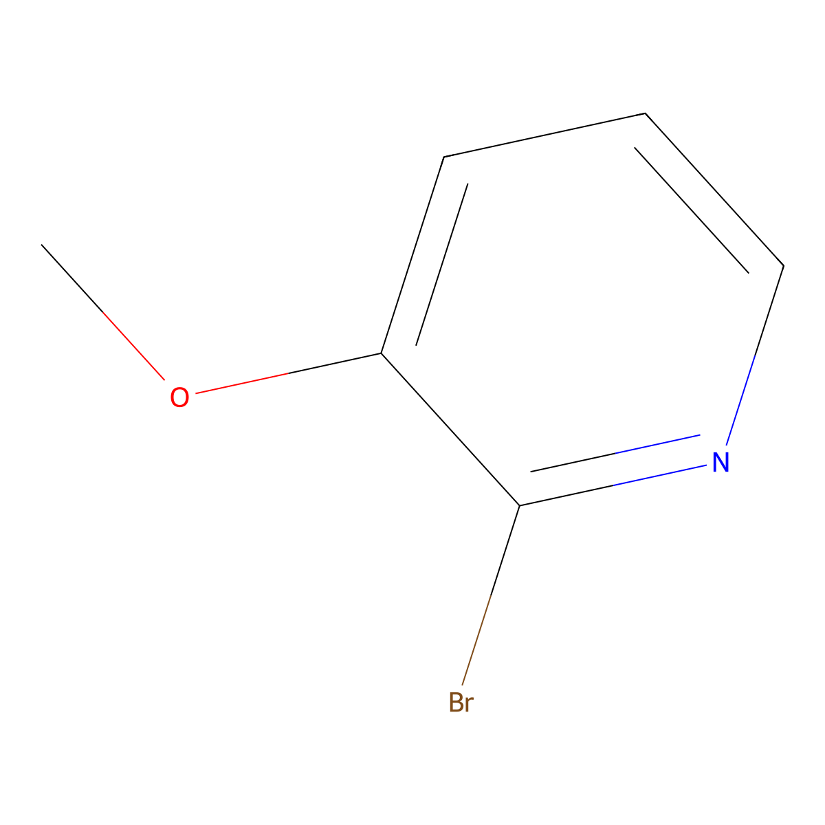 2-Bromo-3-methoxypyridine molecular structure, CAS 24100-18-3