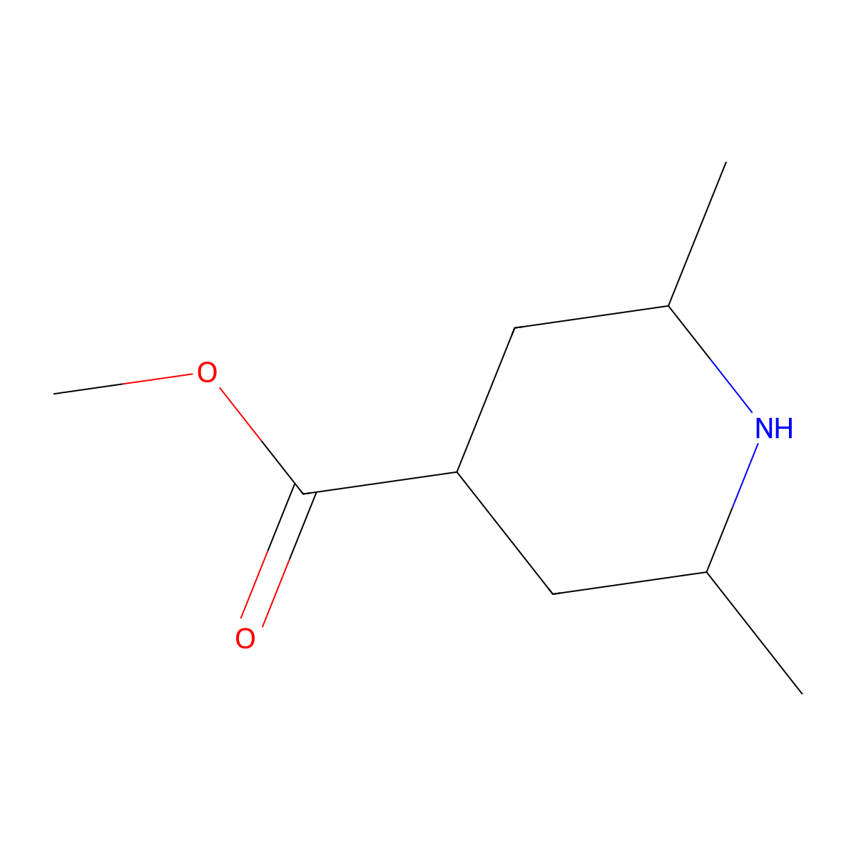 Methyl 2,6-dimethylpiperidine-4-carboxylate molecular structure, CAS 2410032-65-2