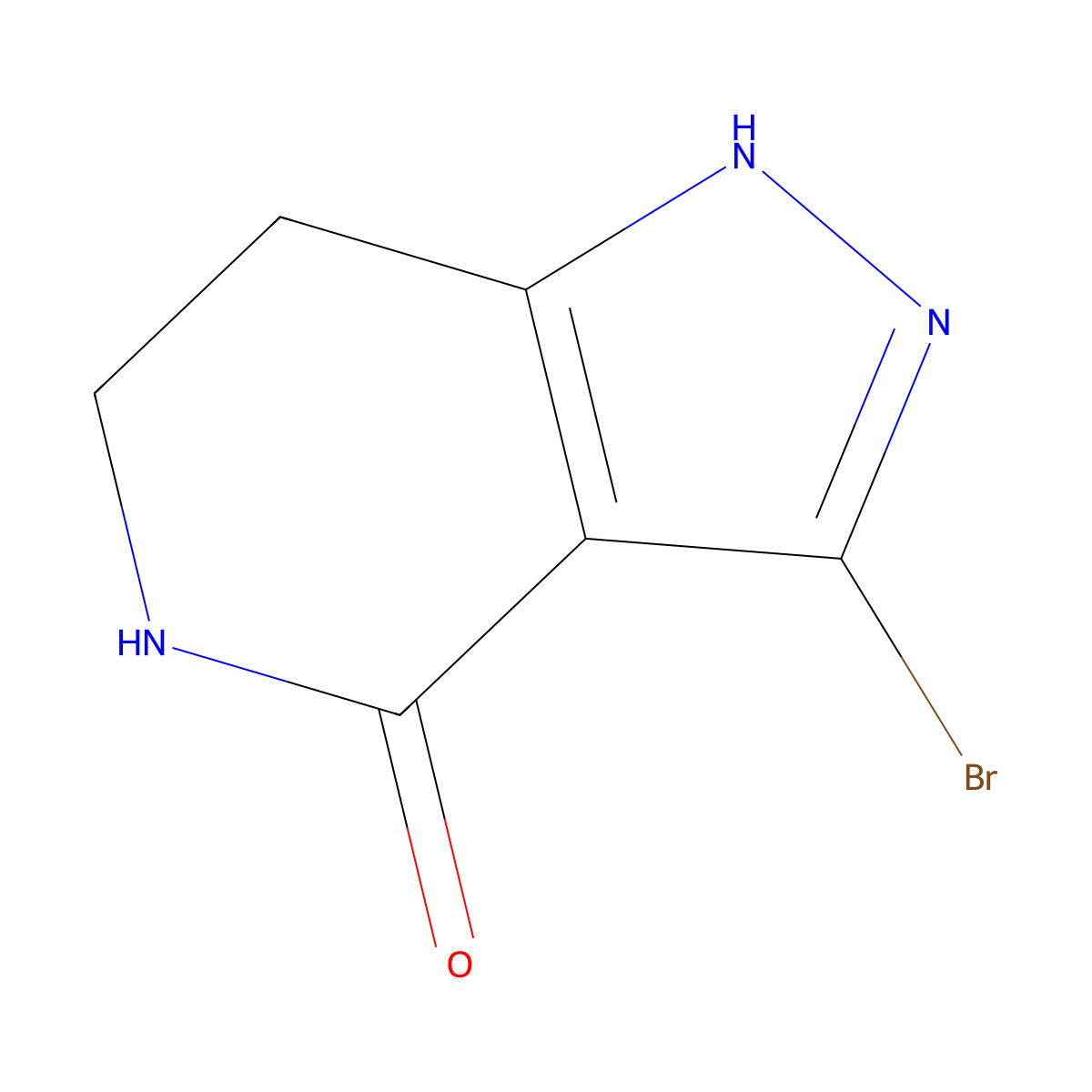 3-Bromo-1,5,6,7-tetrahydropyrazolo[4,3-C]pyridin-4-one molecular structure, CAS 2410055-54-6