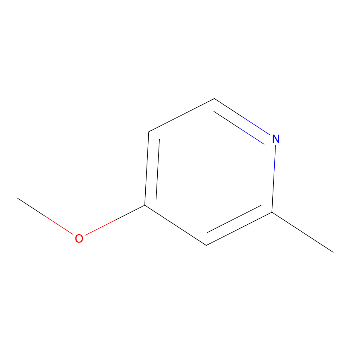 4-Methoxy-2-methylpyridine molecular structure, CAS 24103-75-1