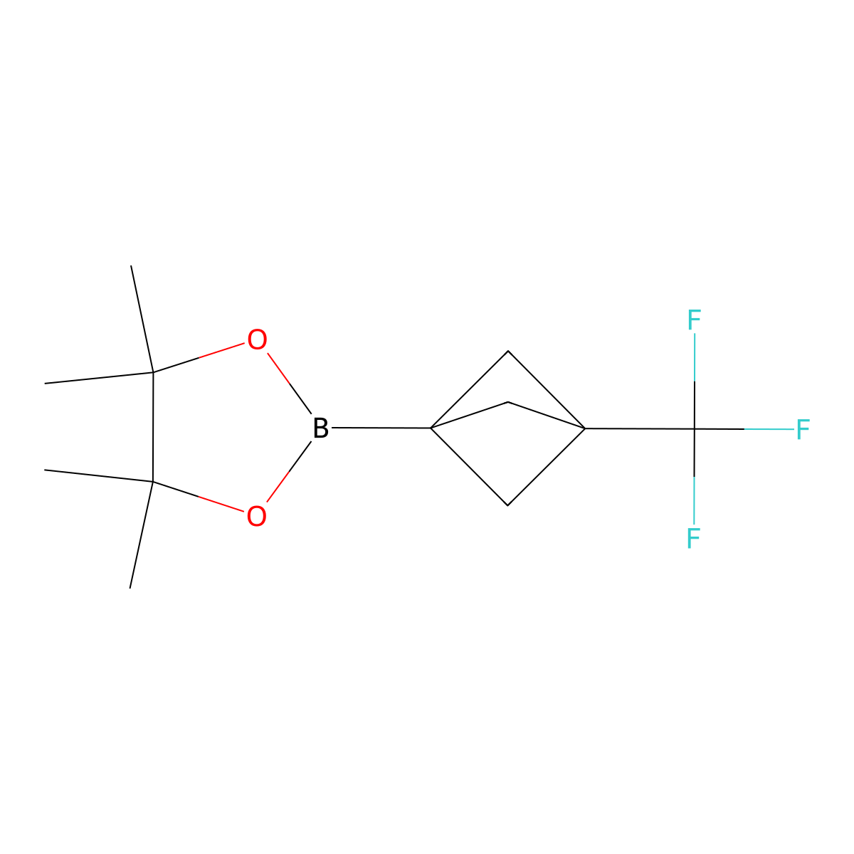 2-[3-(2,2-Difluoroethyl)bicyclo[1.1.1]pentan-1-yl]-4,4,5,5-tetramethyl-1,3,2-dioxaborolane molecular structure, CAS 2410440-14-9