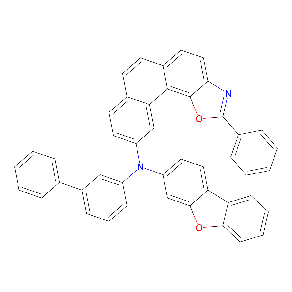 N-([1,1'-Biphenyl]-3-YL)-N-(dibenzo[B,D]furan-3-YL)-2-phenylphenanthro[3,4-D]oxazol-10-amine molecular structure, CAS 2410568-29-3