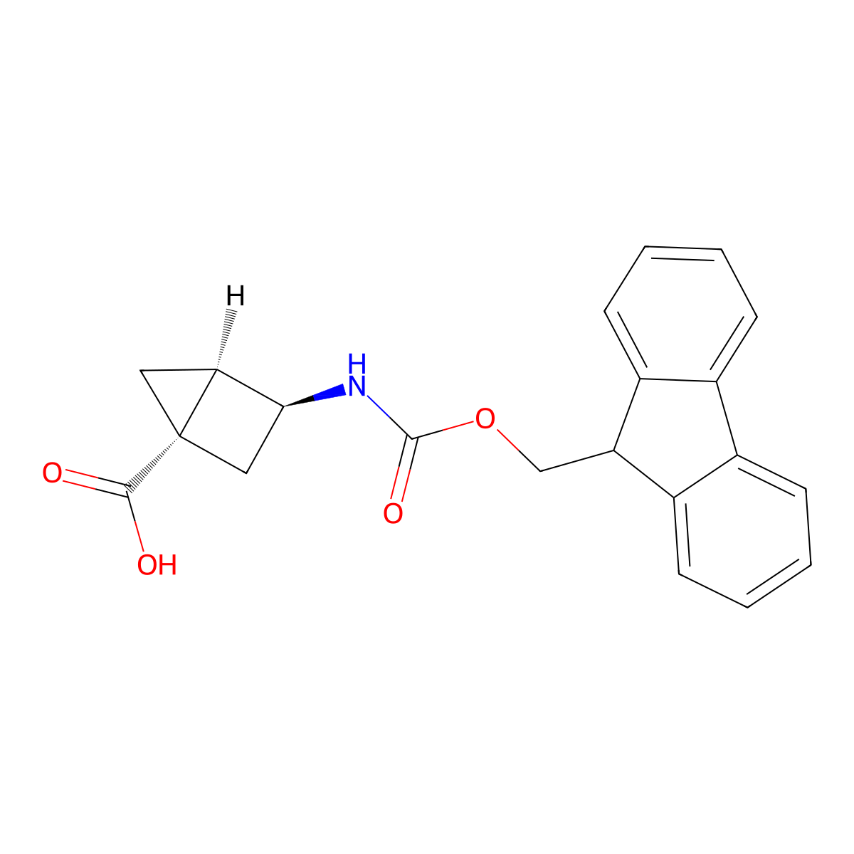 (1S,3S,4R)-3-(9H-Fluoren-9-ylmethoxycarbonylamino)bicyclo[2.1.0]pentane-1-carboxylic acid molecular structure, CAS 2410594-82-8