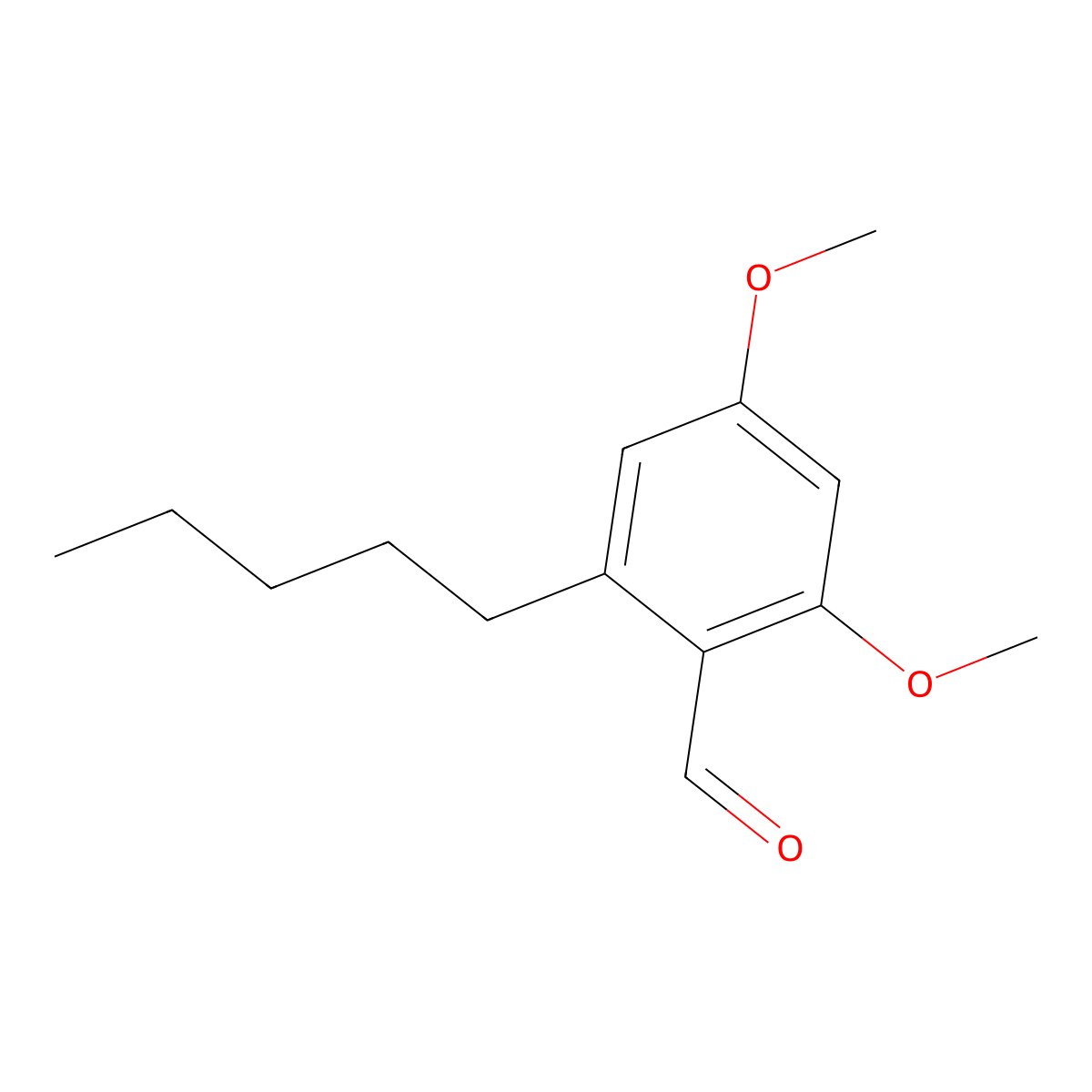 2,4-Dimethoxy-6-pentylbenzaldehyde molecular structure, CAS 2410700-08-0