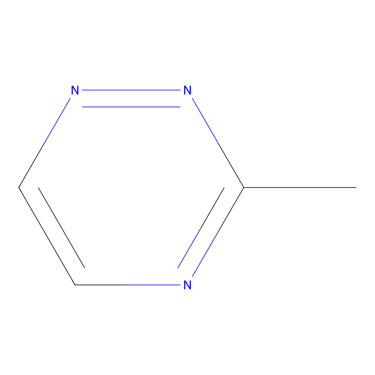 3-Methyl-1,2,4-triazine molecular structure, CAS 24108-33-6