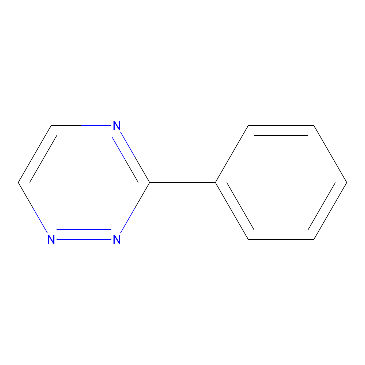 3-Phenyl-1,2,4-triazine molecular structure, CAS 24108-40-5
