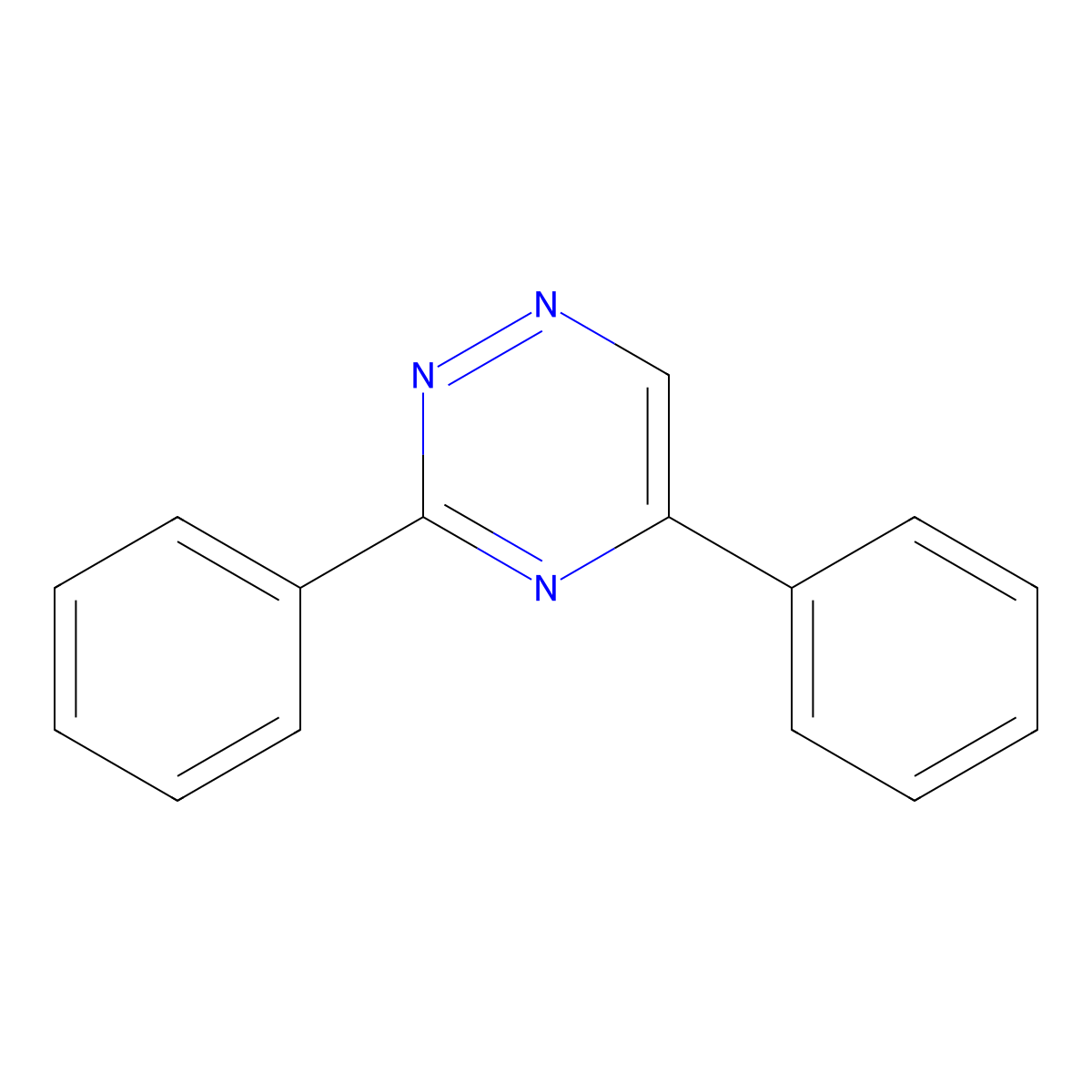 3,5-Diphenyl-1,2,4-triazine molecular structure, CAS 24108-43-8