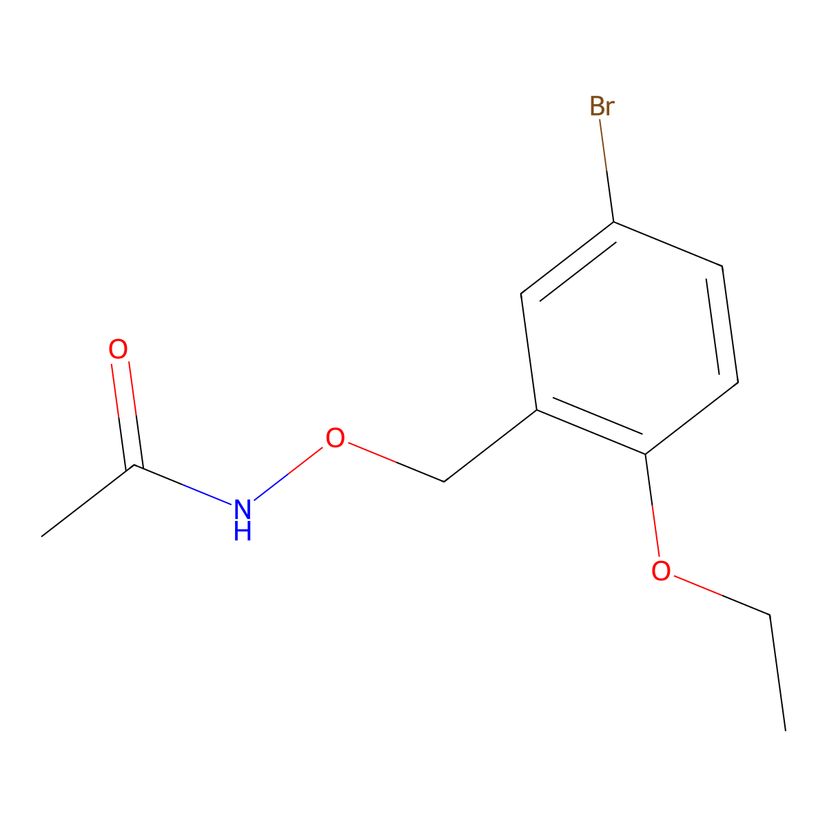 N-((5-Bromo-2-ethoxybenzyl)oxy)acetamide molecular structure, CAS 24109-55-5