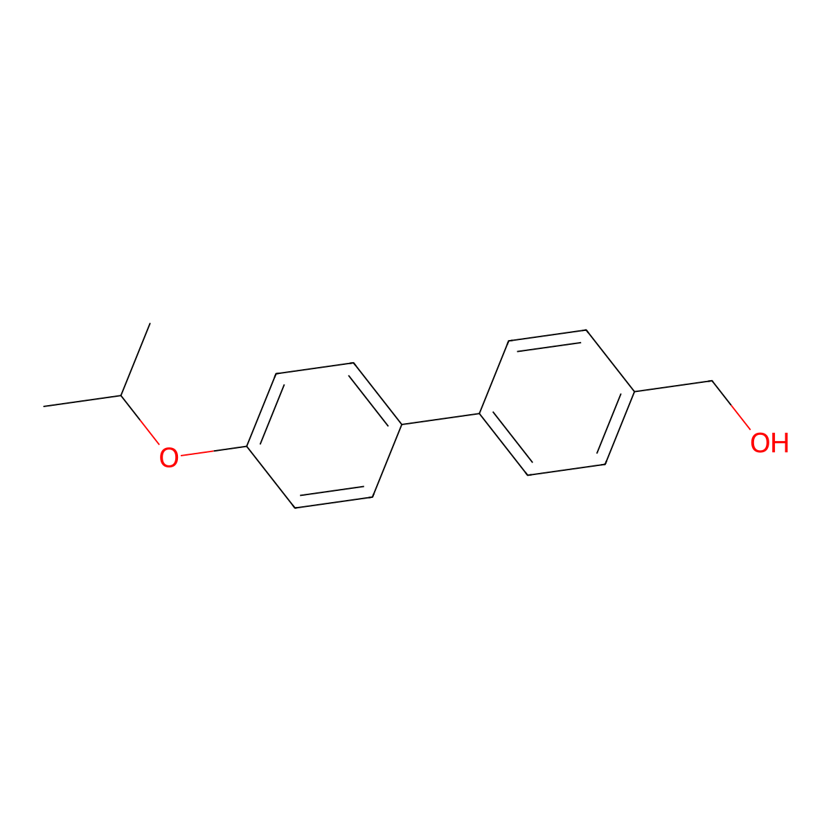 (4'-Isopropoxy-[1,1'-biphenyl]-4-yl)methanol molecular structure, CAS 2410981-38-1