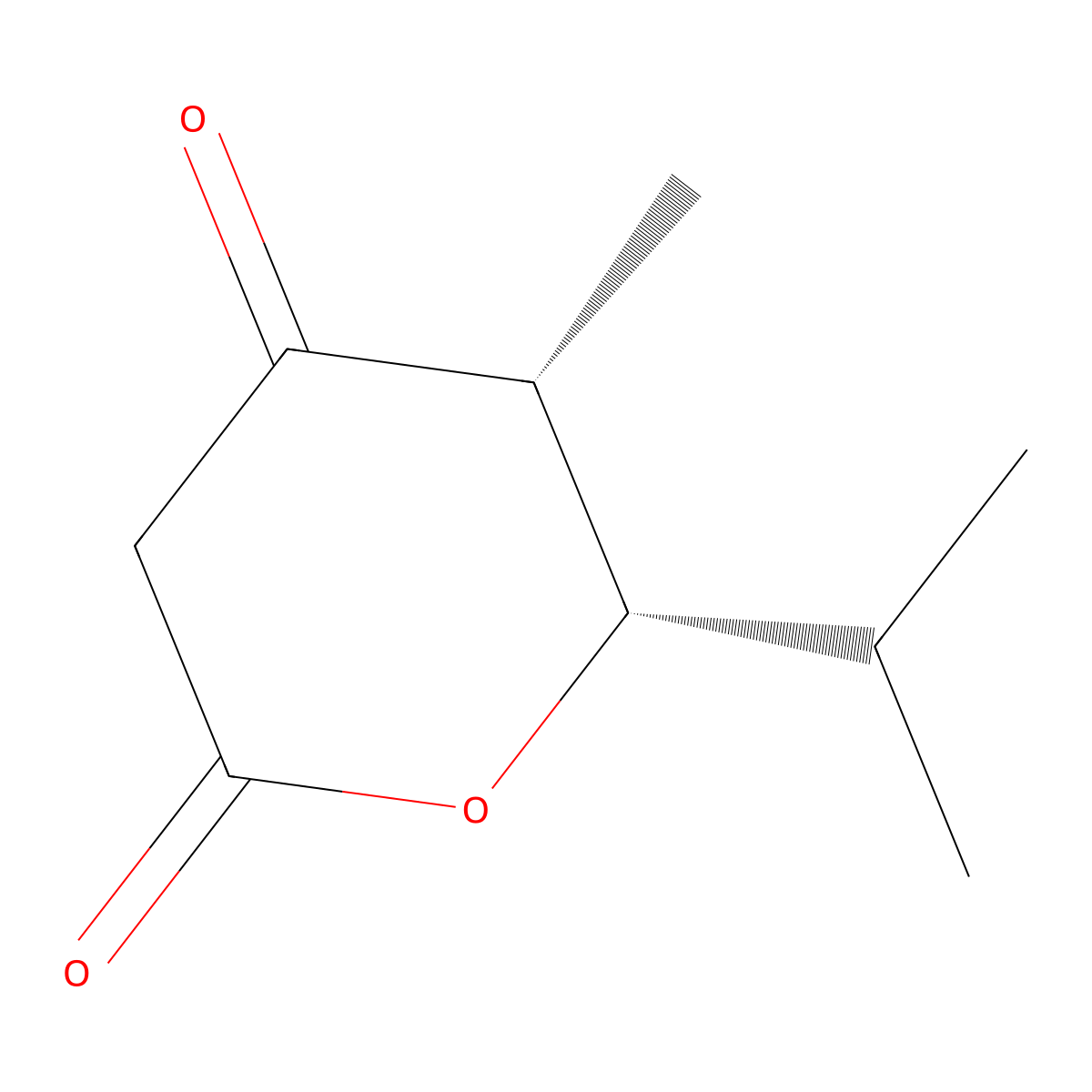 (5R,6S)-5-methyl-6-(propan-2-yl)oxane-2,4-dione molecular structure, CAS 2411179-45-6