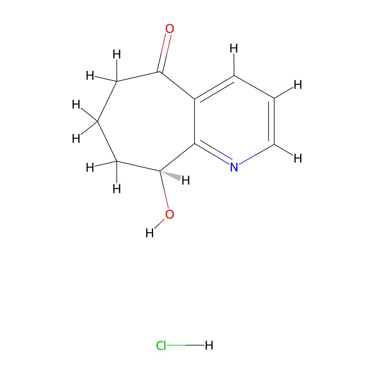 (9S)-9-hydroxy-5H,6H,7H,8H,9H-cyclohepta[b]pyridin-5-one hydrochloride molecular structure, CAS 2411180-77-1