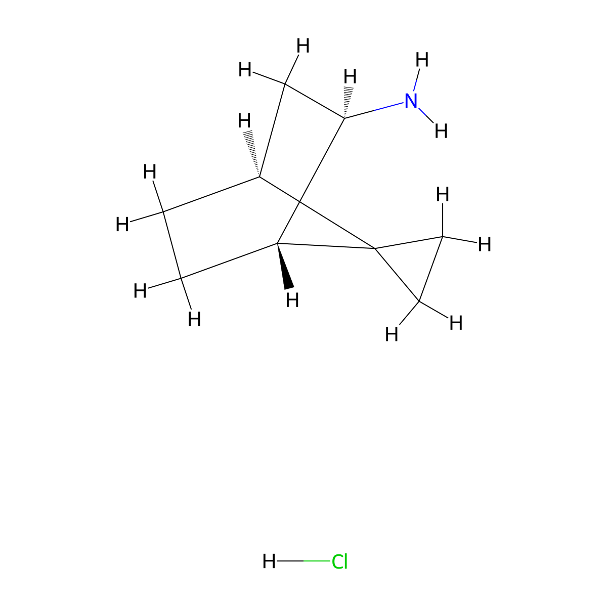 rac-(1R,4R,6S)-spiro[bicyclo[2.2.1]heptane-7,1'-cyclopropan]-6-aminehydrochloride molecular structure, CAS 2411181-34-3