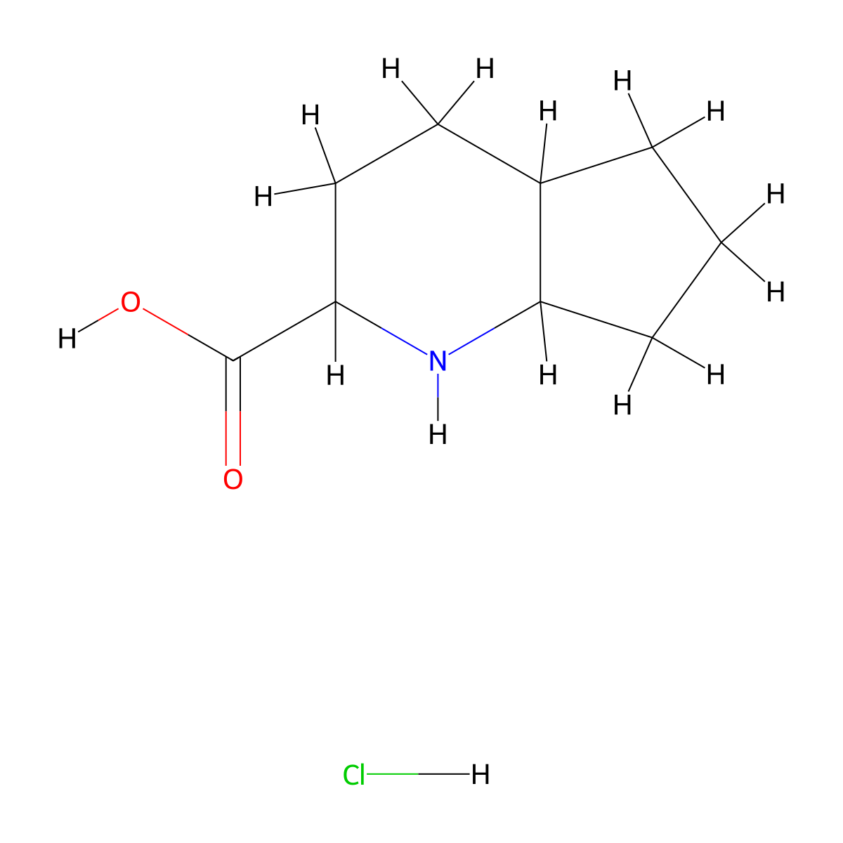 octahydro-1H-cyclopenta[b]pyridine-2-carboxylic acid hydrochloride molecular structure, CAS 2411193-26-3