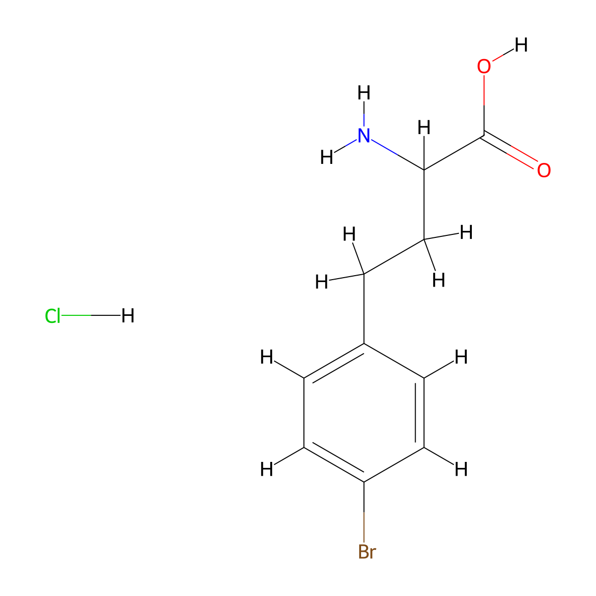 2-Amino-4-(4-bromophenyl)butanoic acid hydrochloride molecular structure, CAS 2411193-40-1