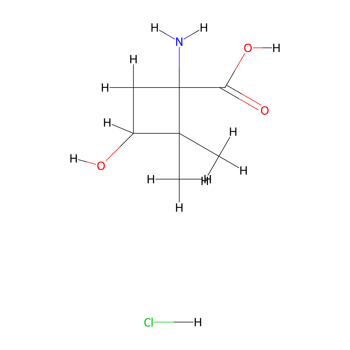 1-Amino-3-hydroxy-2,2-dimethylcyclobutane-1-carboxylic acid;hydrochloride molecular structure, CAS 2411195-27-0