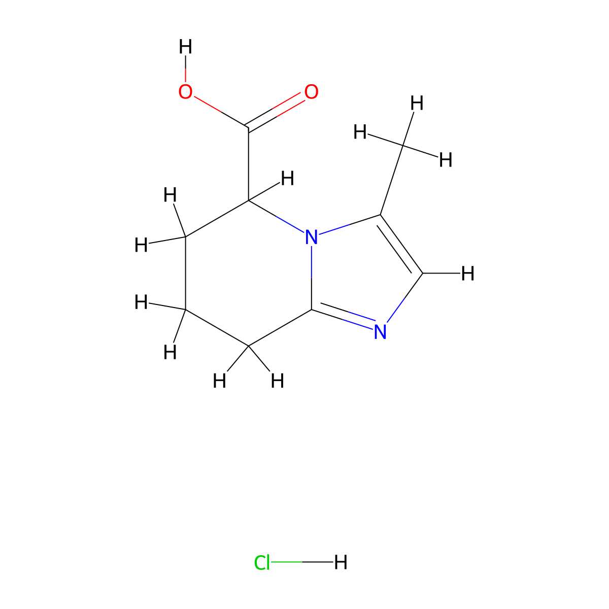 3-methyl-5H,6H,7H,8H-imidazo[1,2-a]pyridine-5-carboxylic acid hydrochloride molecular structure, CAS 2411195-77-0