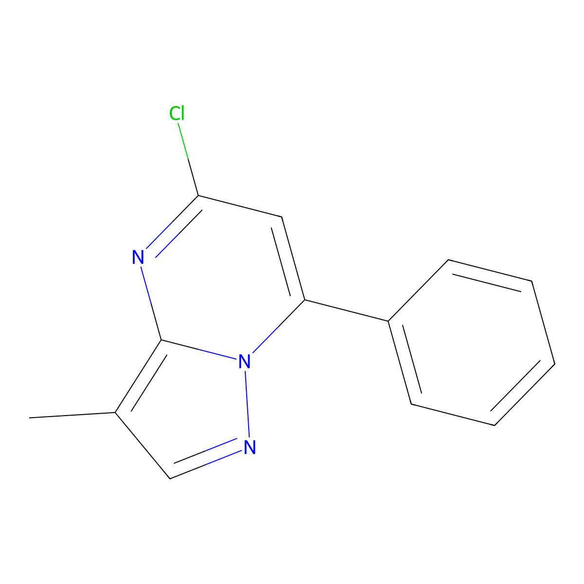 5-Chloro-3-methyl-7-phenylpyrazolo[1,5-a]pyrimidine molecular structure, CAS 2411201-49-3