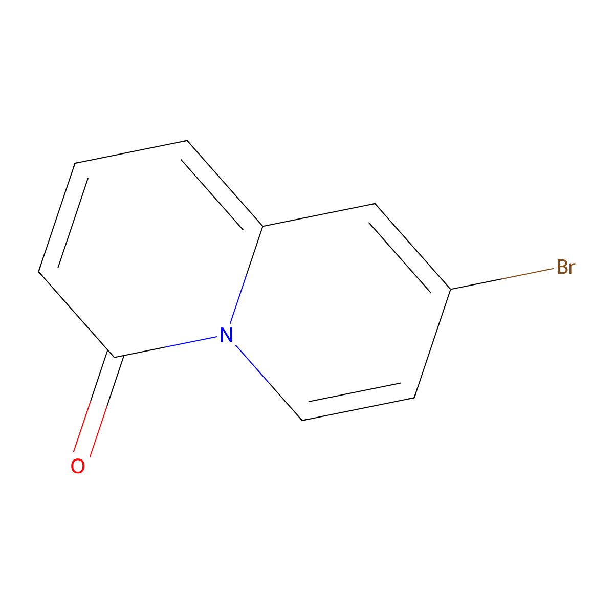 8-bromo-4H-quinolizin-4-one molecular structure, CAS 2411201-56-2