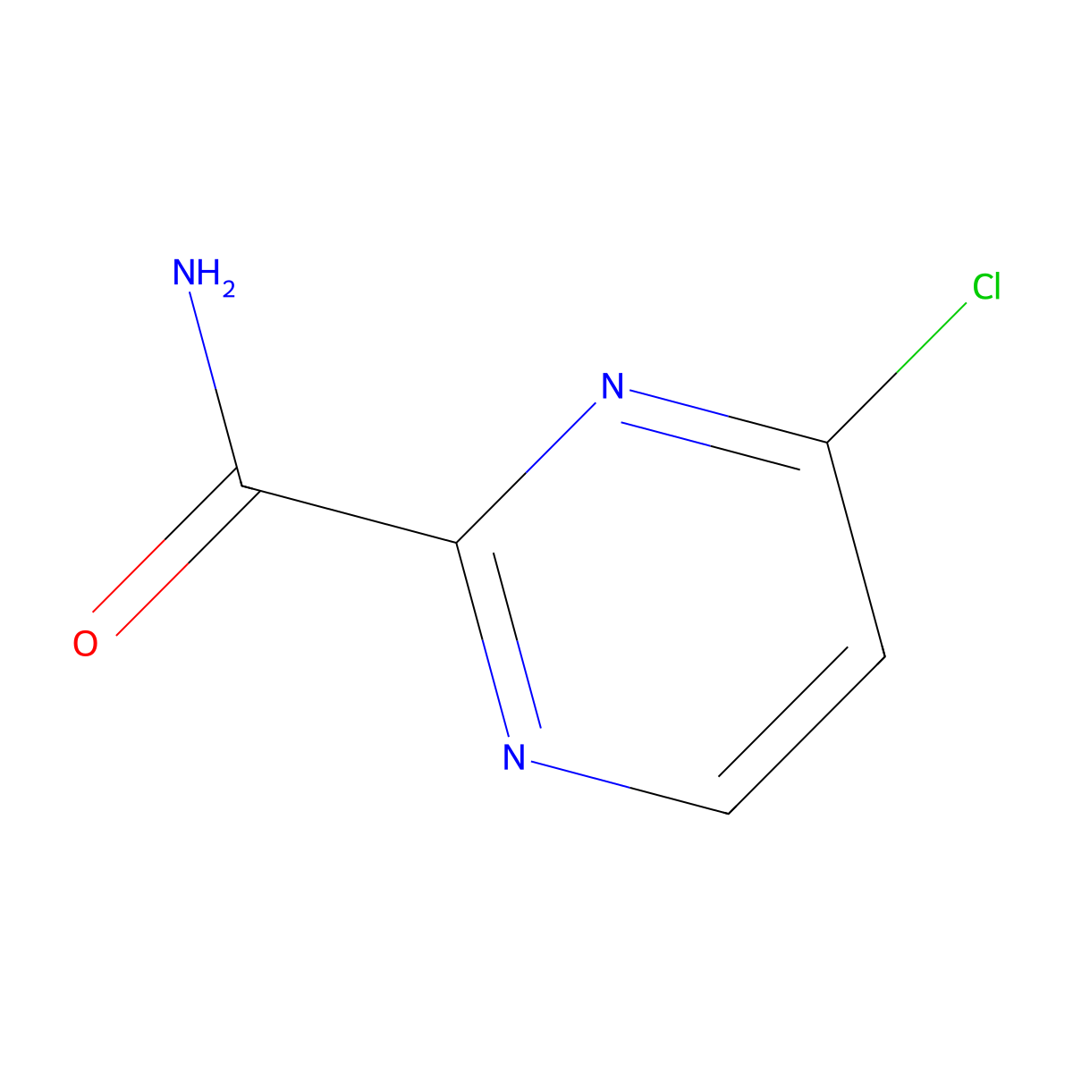 4-Chloropyrimidine-2-carboxamide molecular structure, CAS 2411217-62-2