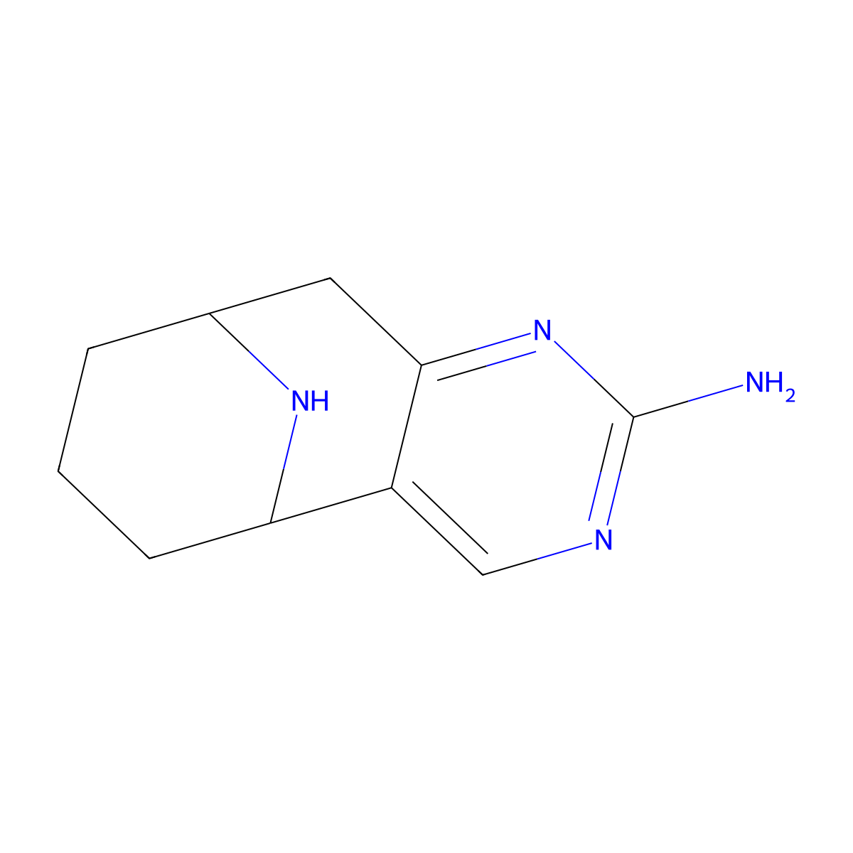 4,6,13-Triazatricyclo[7.3.1.0,2,7]trideca-2(7),3,5-trien-5-amine molecular structure, CAS 2411220-24-9