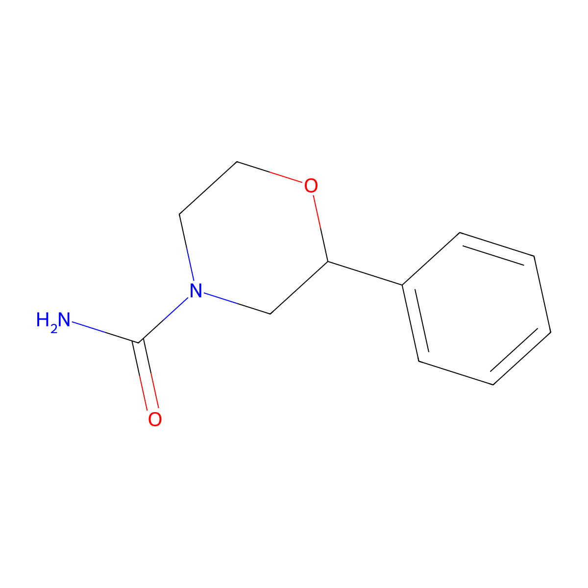 2-Phenylmorpholine-4-carboxamide molecular structure, CAS 2411220-54-5