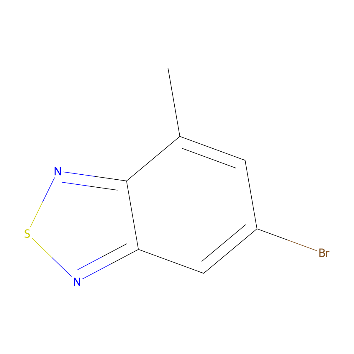 6-Bromo-4-methyl-2,1,3-benzothiadiazole molecular structure, CAS 2411221-59-3