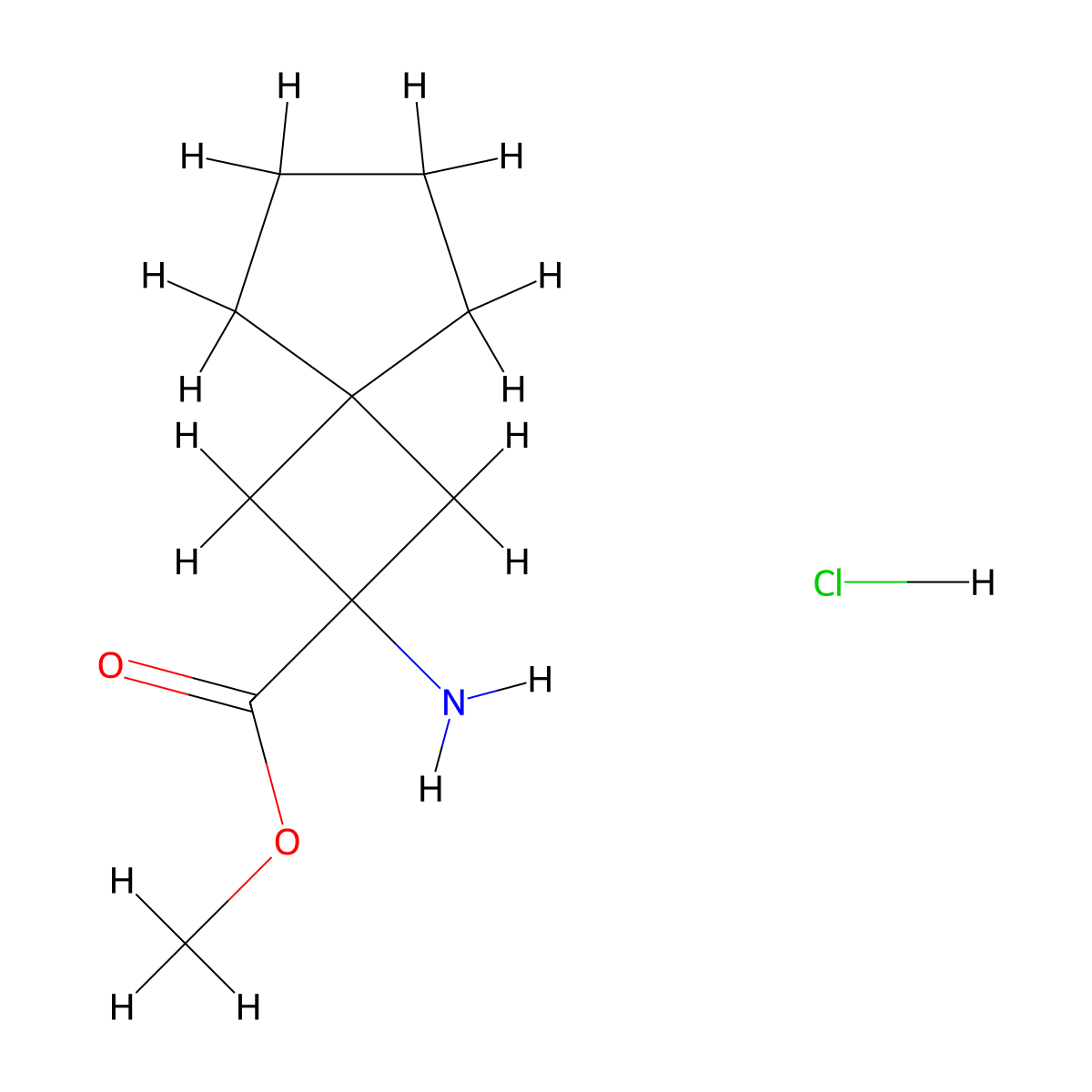 Methyl 2-aminospiro(3.4)octane-2-carboxylate hydrochloride molecular structure, CAS 2411227-03-5