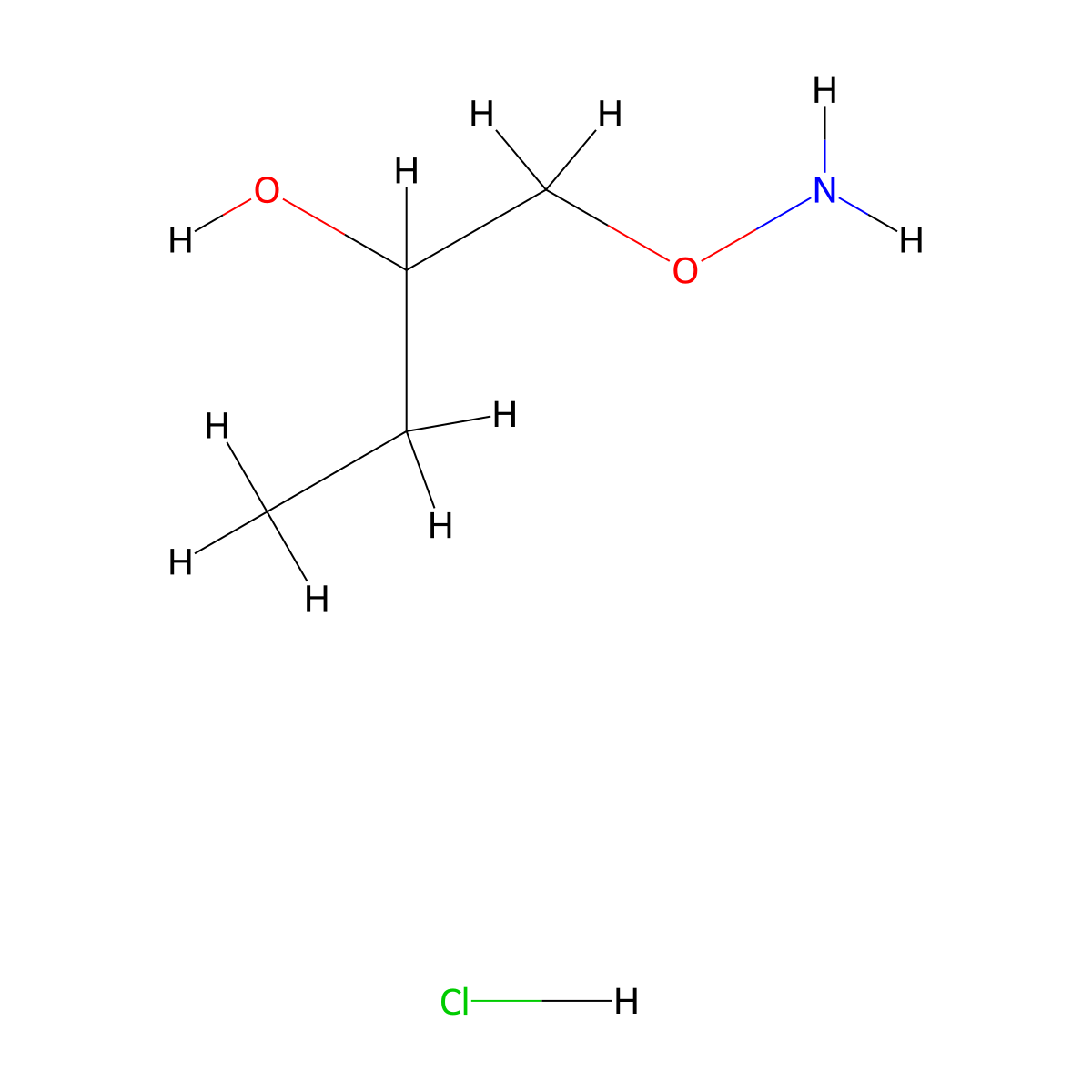 1-(Aminooxy)butan-2-ol hydrochloride molecular structure, CAS 2411227-28-4