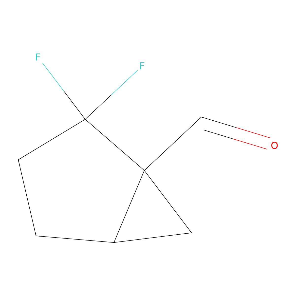 2,2-Difluorobicyclo[3.1.0]hexane-1-carbaldehyde molecular structure, CAS 2411229-70-2