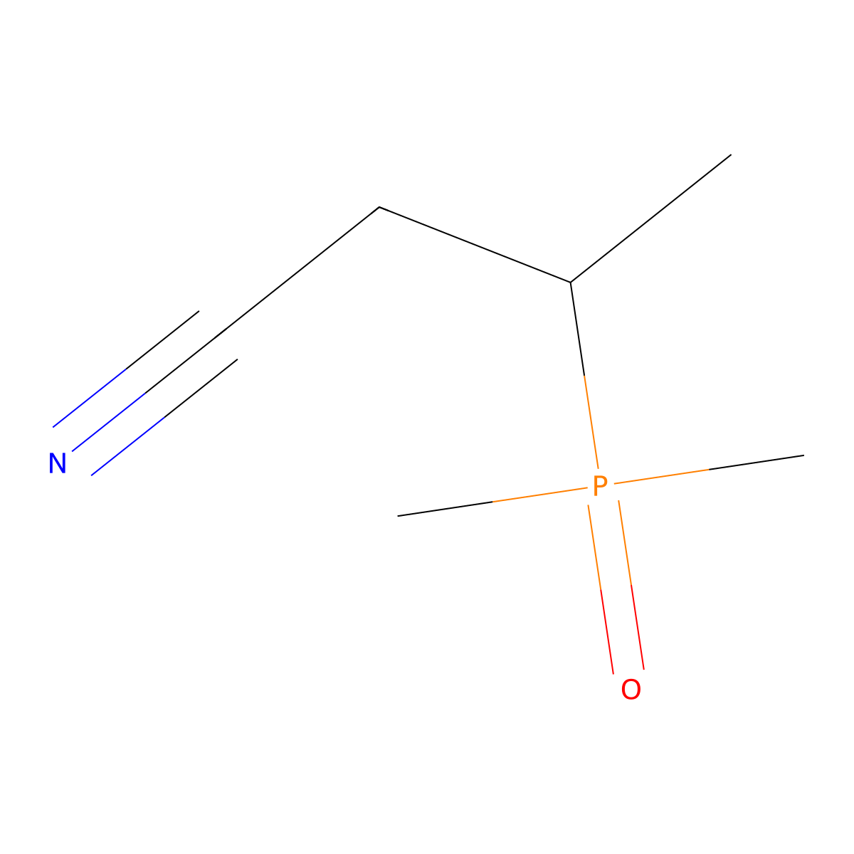 3-(Dimethylphosphoryl)butanenitrile molecular structure, CAS 2411230-07-2