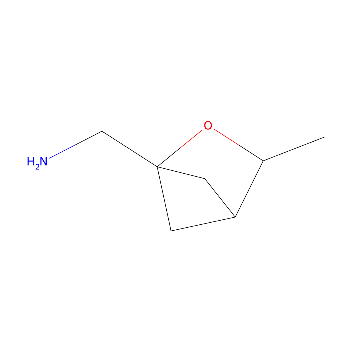 1-{3-Methyl-2-oxabicyclo[2.1.1]hexan-1-yl}methanamine molecular structure, CAS 2411241-29-5