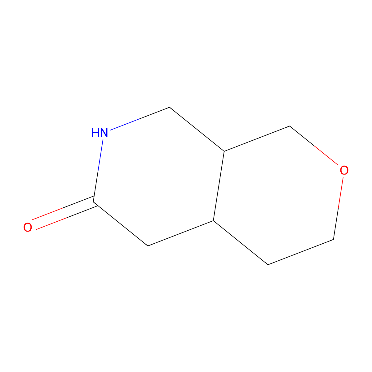 octahydro-1H-pyrano[3,4-c]pyridin-6-one molecular structure, CAS 2411242-76-5