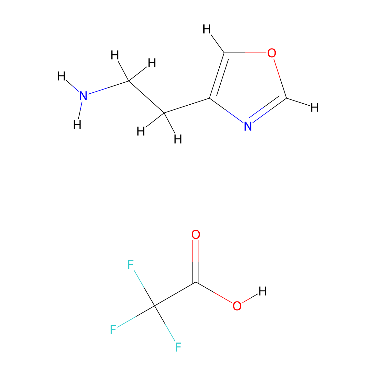 2-(Oxazol-4-YL)ethan-1-amine tfa molecular structure, CAS 2411246-11-0