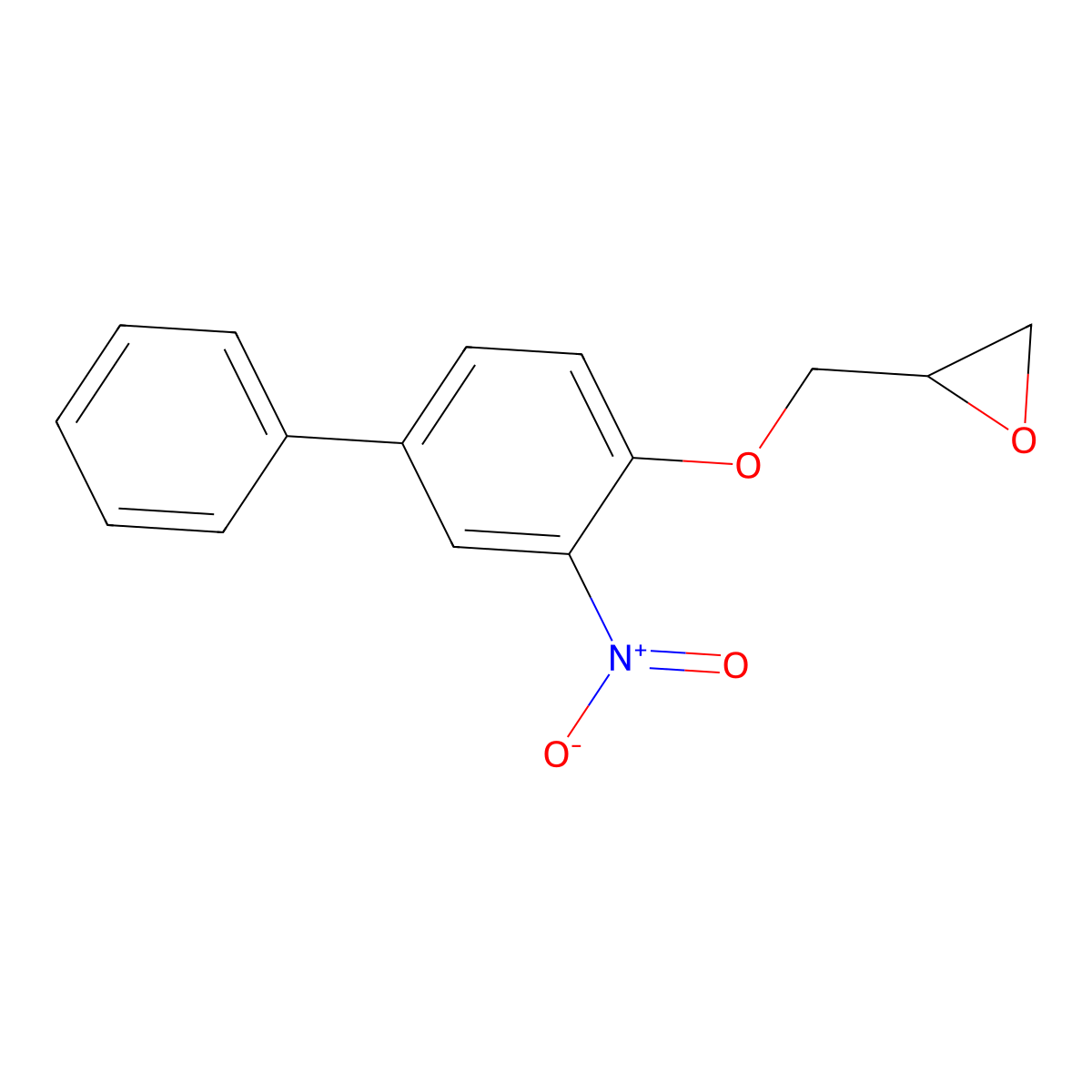 2-[({3-Nitro-[1,1'-biphenyl]-4-yl}oxy)methyl]oxirane molecular structure, CAS 2411247-89-5