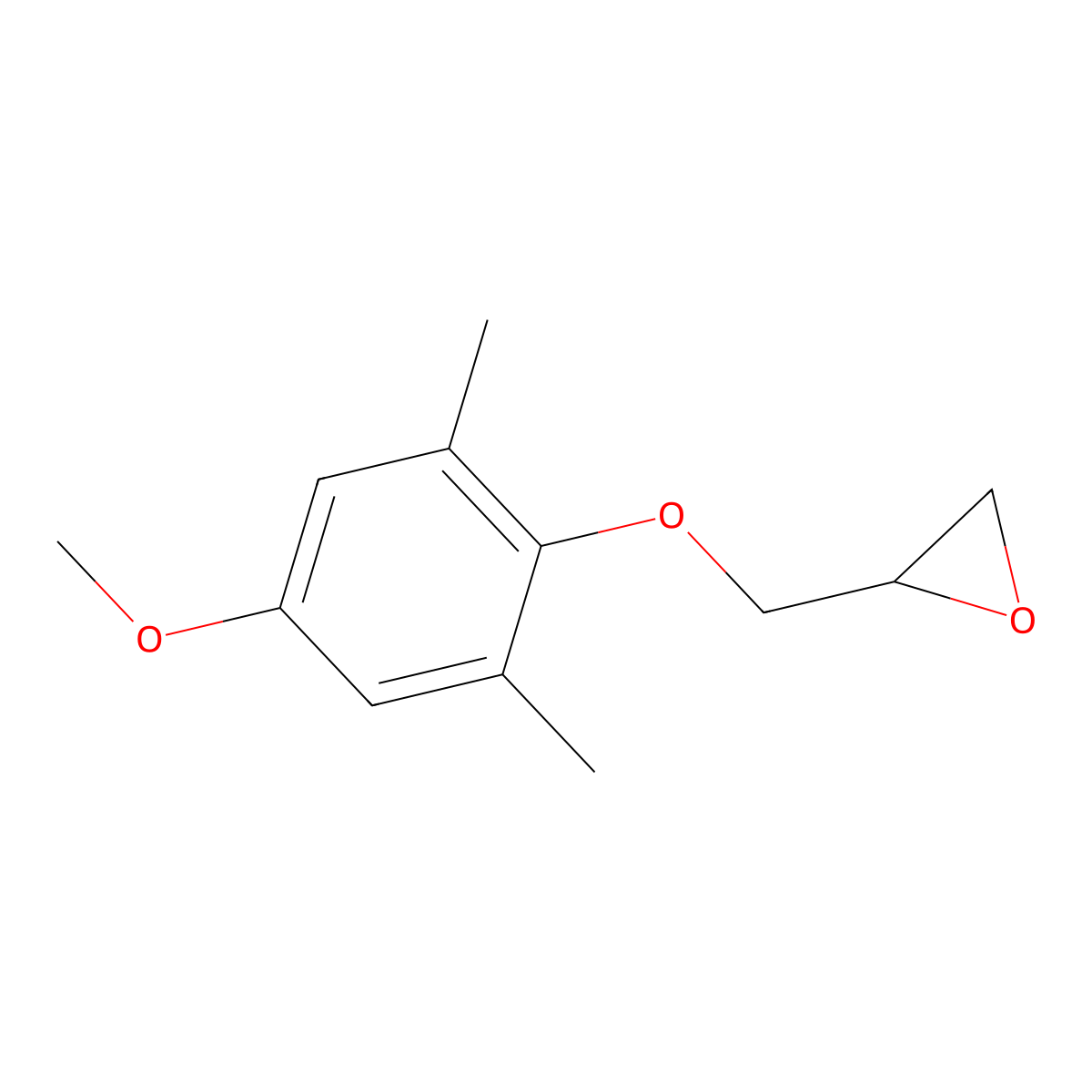 2-[(4-Methoxy-2,6-dimethylphenoxy)methyl]oxirane molecular structure, CAS 2411248-66-1