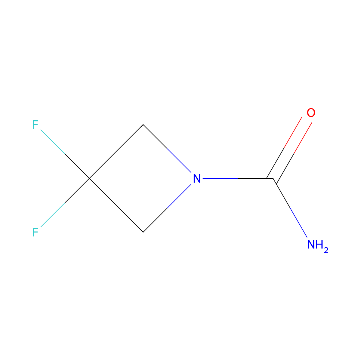 3,3-Difluoroazetidine-1-carboxamide molecular structure, CAS 2411249-74-4