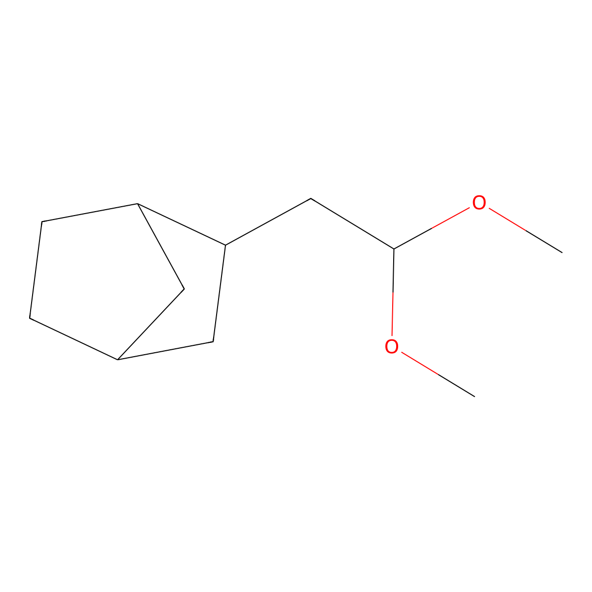 2-(2,2-Dimethoxyethyl)bicyclo[2.2.1]heptane molecular structure, CAS 2411252-63-4