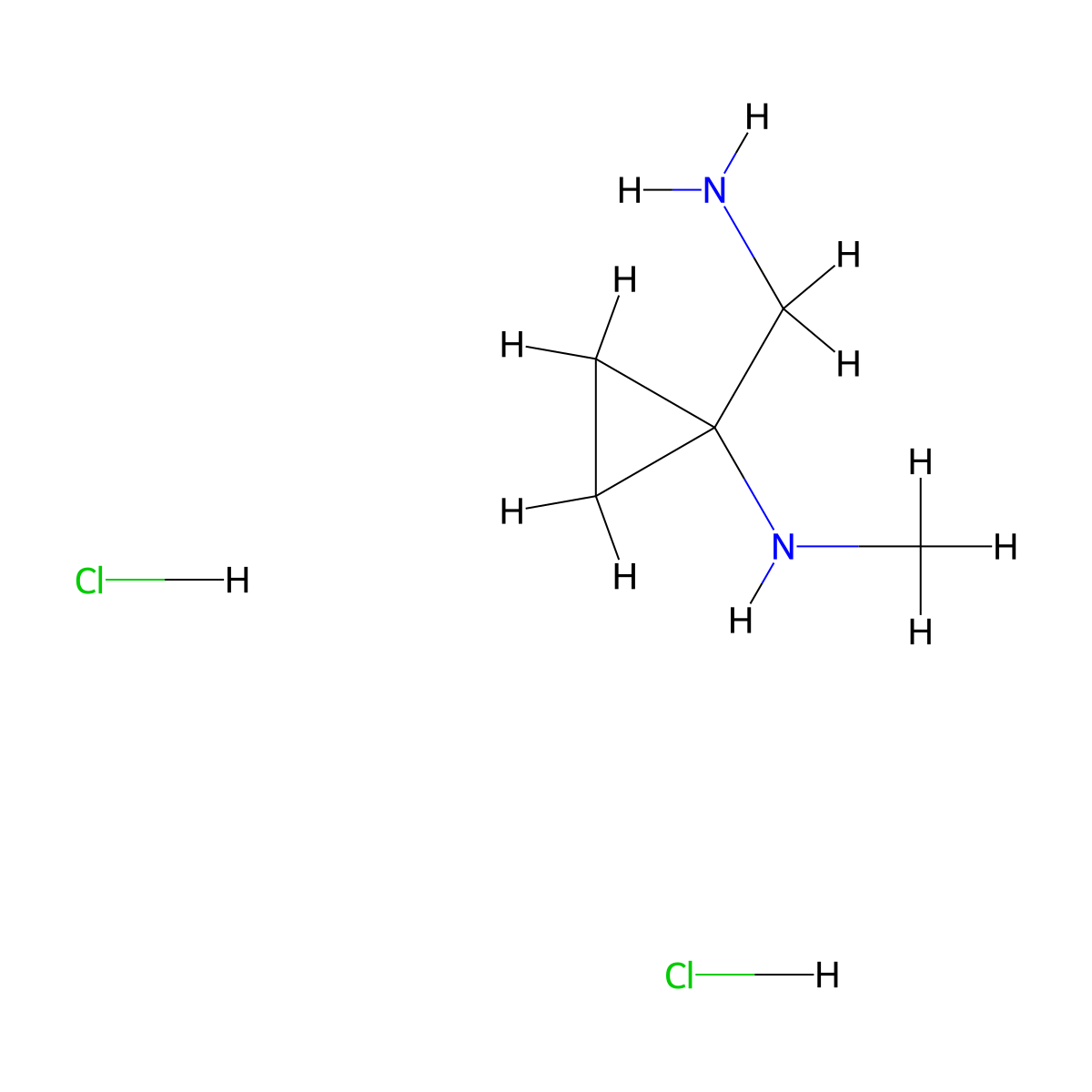 1-(Aminomethyl)-N-methylcyclopropan-1-amine;dihydrochloride molecular structure, CAS 2411252-73-6