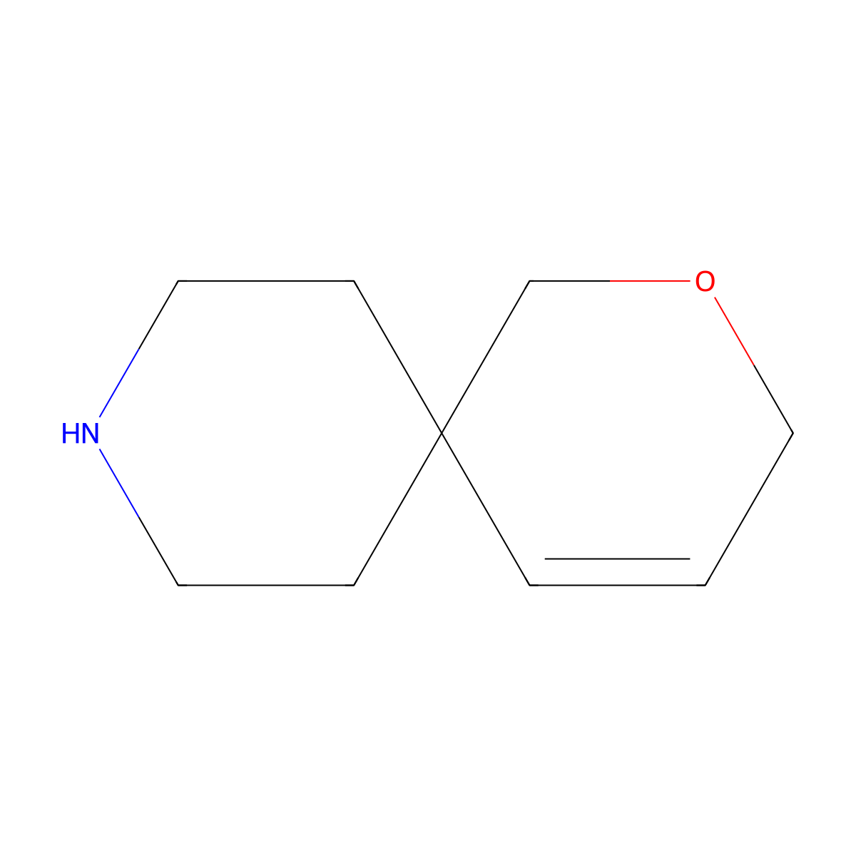 2-Oxa-9-azaspiro[5.5]undec-4-ene molecular structure, CAS 2411256-67-0