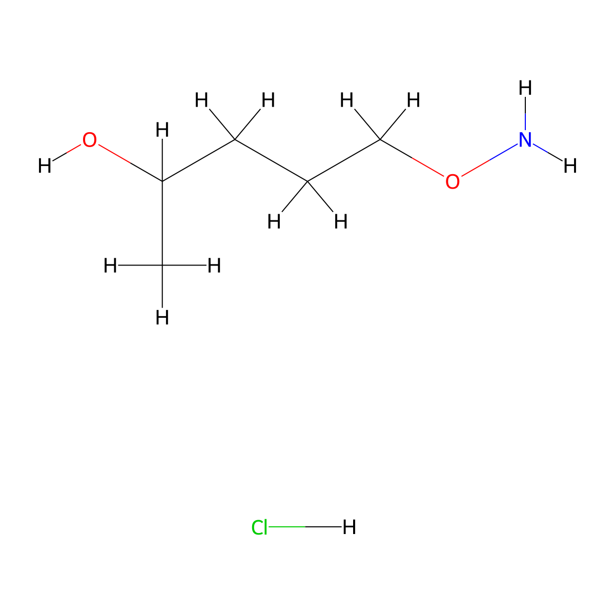 5-(Aminooxy)pentan-2-ol hydrochloride molecular structure, CAS 2411260-94-9