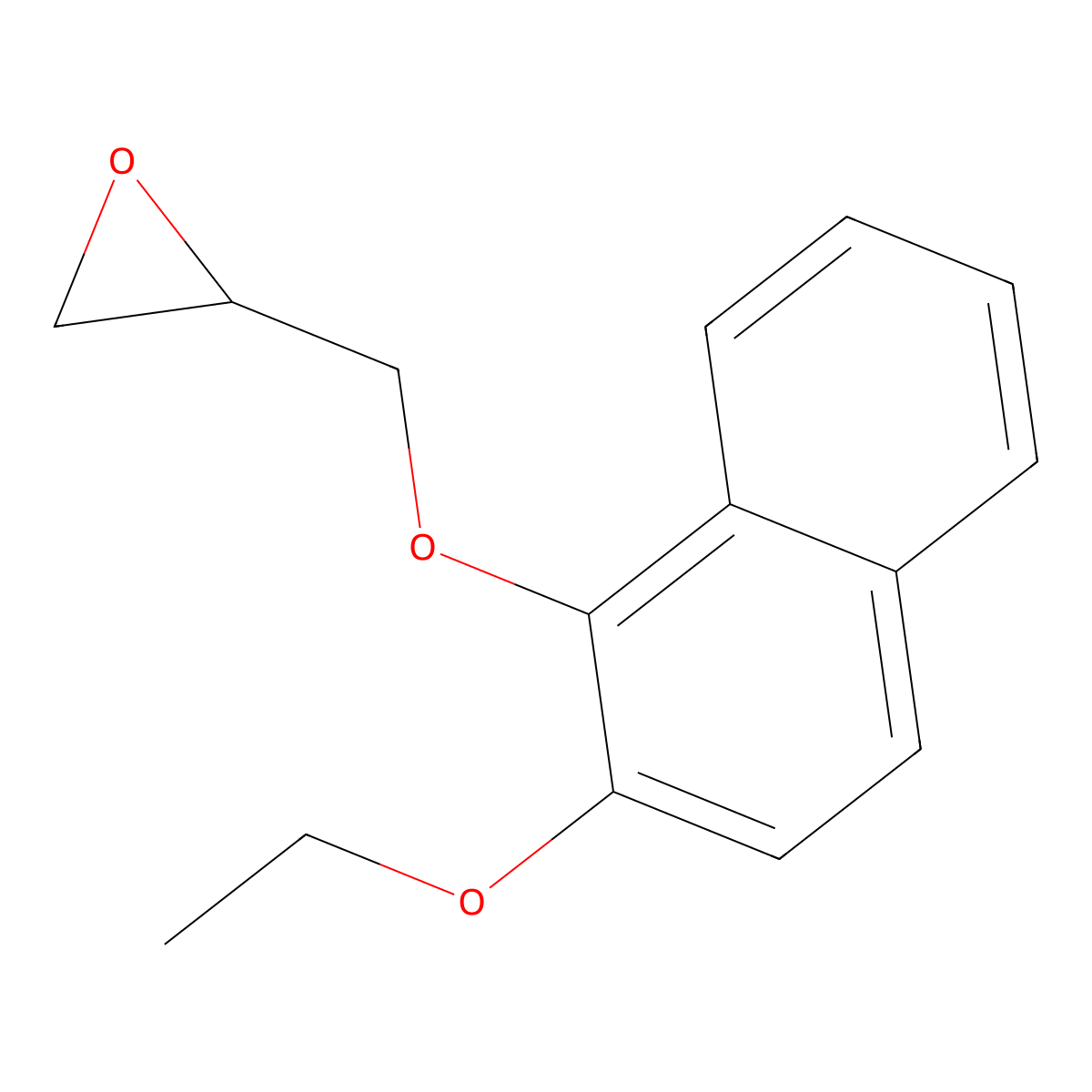 2-{[(2-Ethoxynaphthalen-1-yl)oxy]methyl}oxirane molecular structure, CAS 2411264-58-7