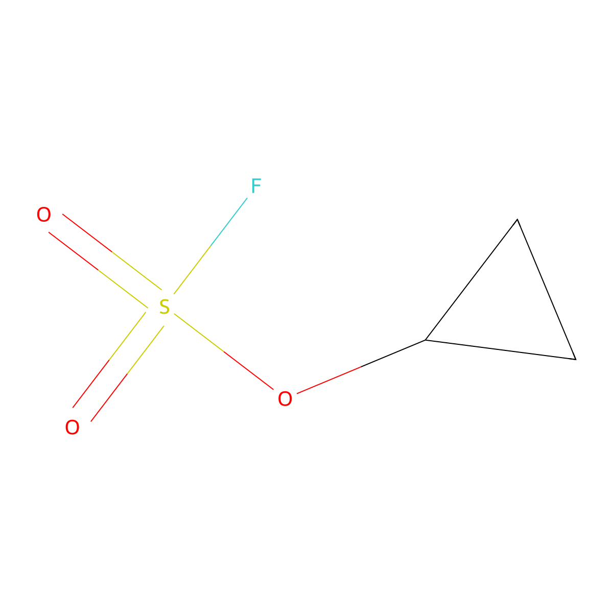 Fluorosulfonyloxycyclopropane molecular structure, CAS 2411264-79-2