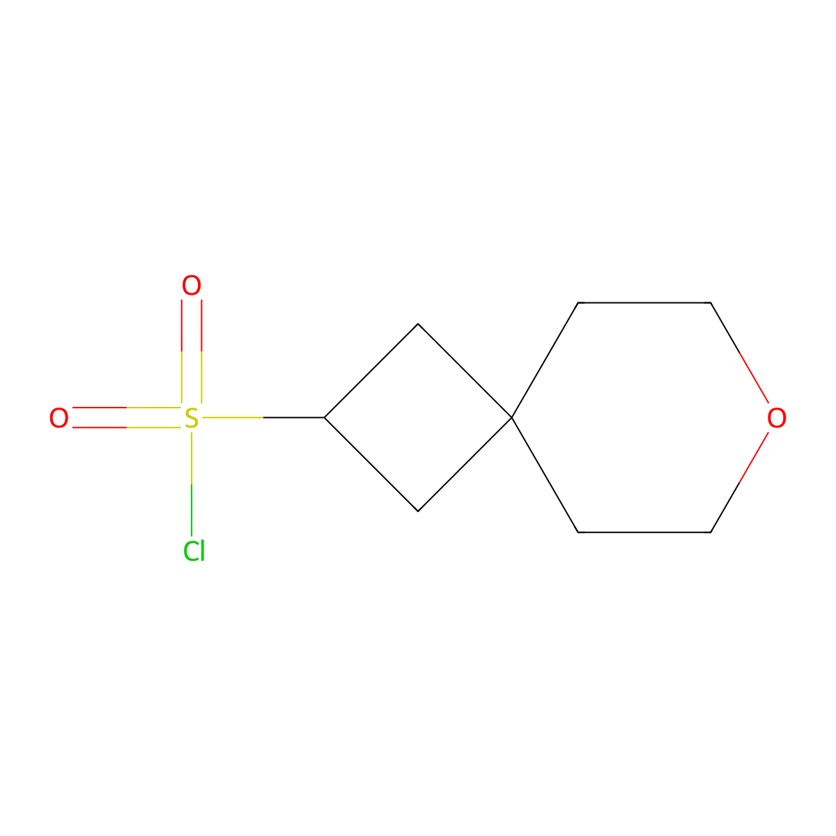 7-Oxaspiro[3.5]nonane-2-sulfonyl chloride molecular structure, CAS 2411266-09-4