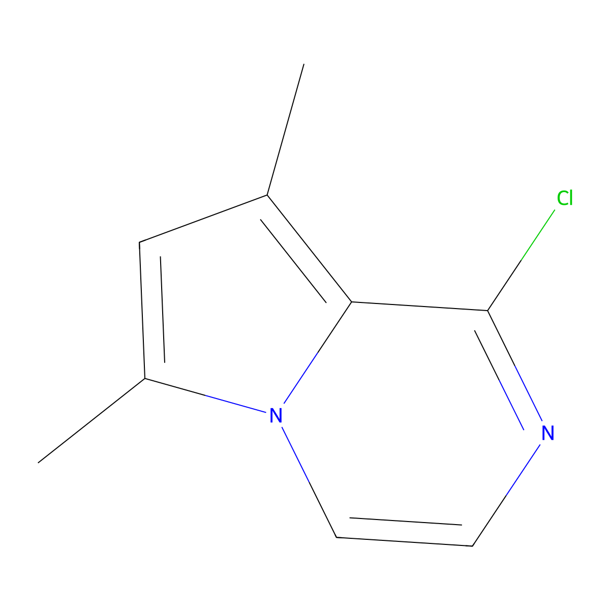 1-Chloro-6,8-dimethylpyrrolo[1,2-a]pyrazine molecular structure, CAS 2411267-46-2