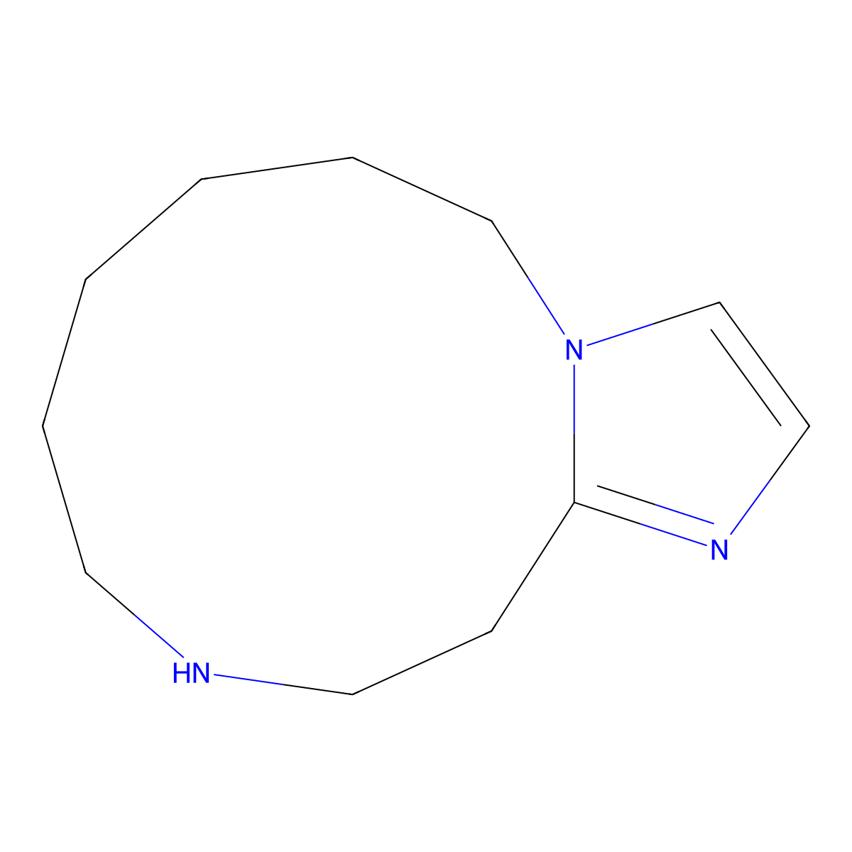 5H,6H,7H,8H,9H,10H,11H,12H,13H-imidazo[1,2-a]1,5-diazacycloundecane molecular structure, CAS 2411272-08-5