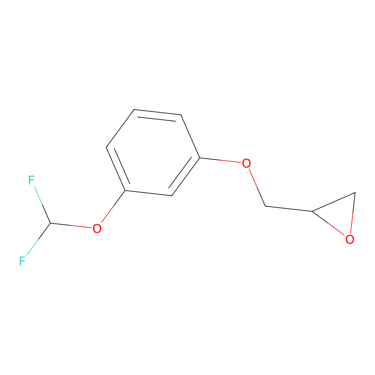 2-{[3-(Difluoromethoxy)phenoxy]methyl}oxirane molecular structure, CAS 2411274-52-5