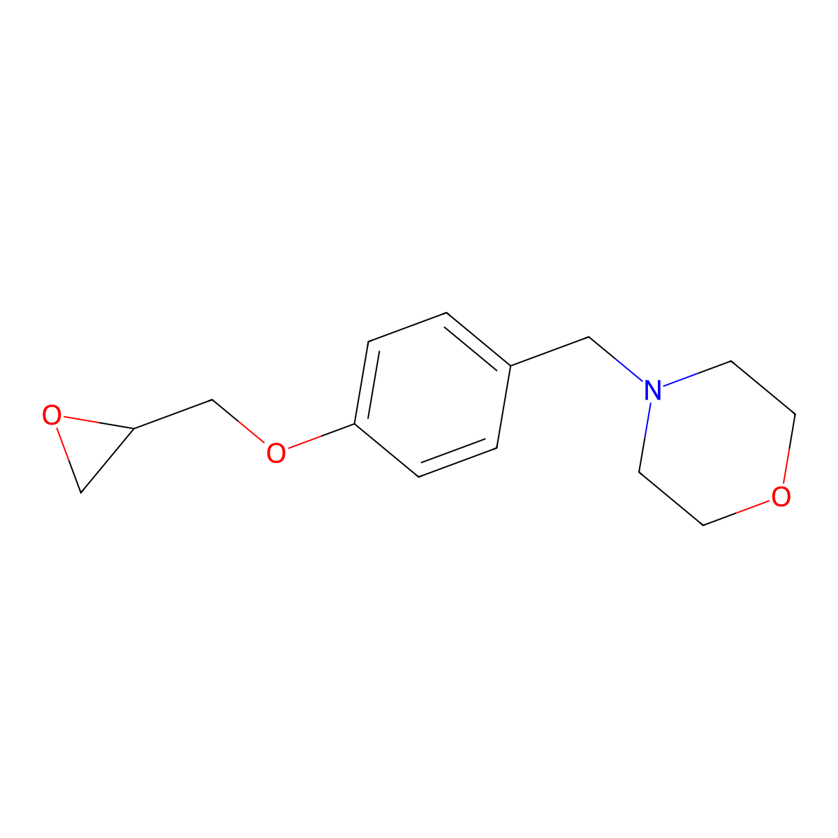 4-({4-[(Oxiran-2-yl)methoxy]phenyl}methyl)morpholine molecular structure, CAS 2411275-90-4