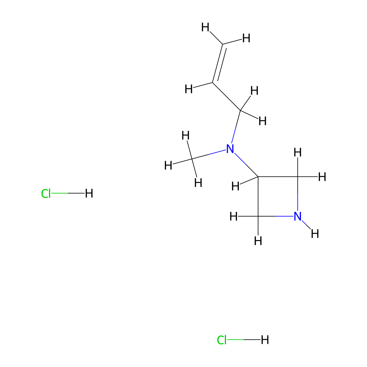 N-Methyl-N-prop-2-enylazetidin-3-amine;dihydrochloride molecular structure, CAS 2411276-90-7
