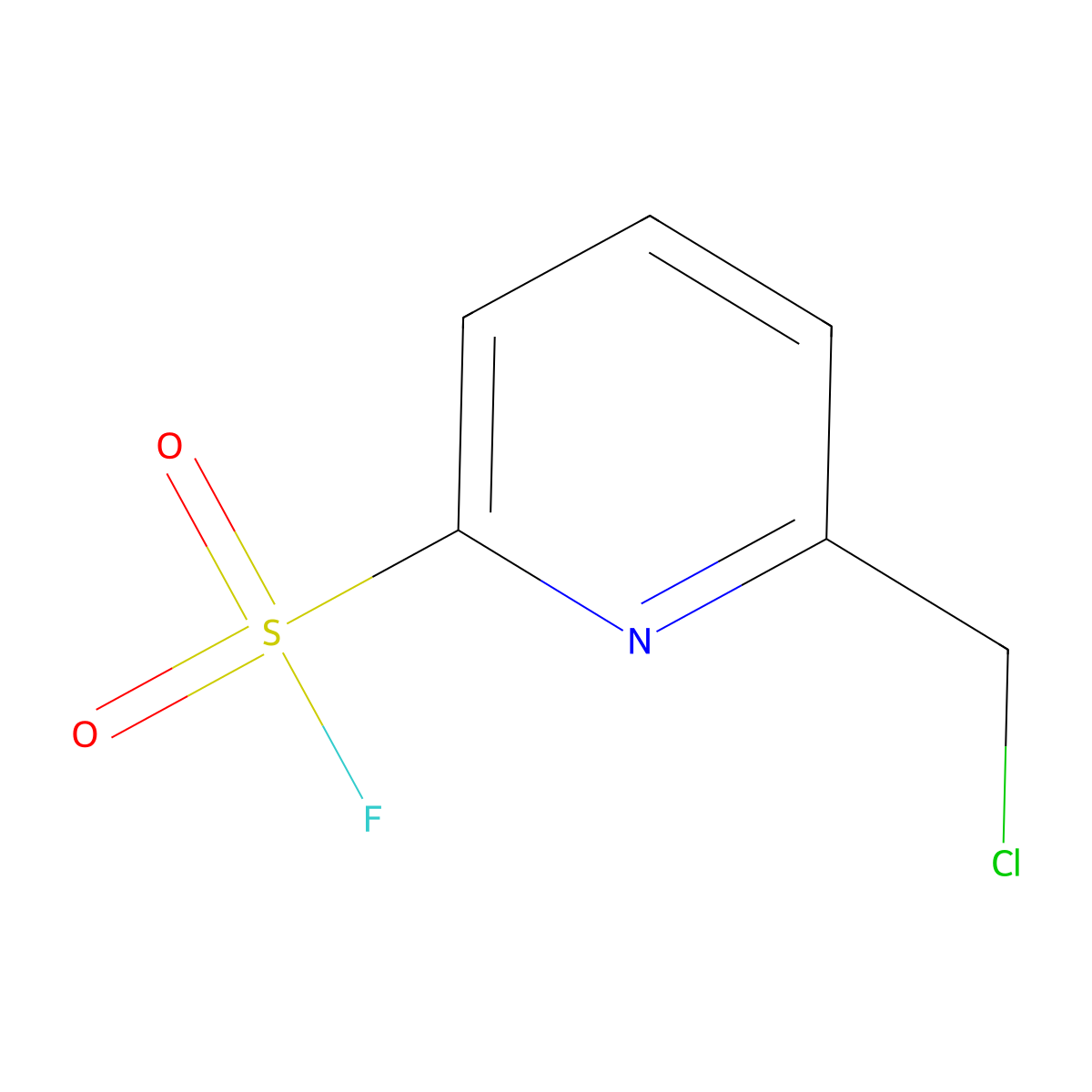 6-(Chloromethyl)pyridine-2-sulfonyl fluoride molecular structure, CAS 2411278-53-8